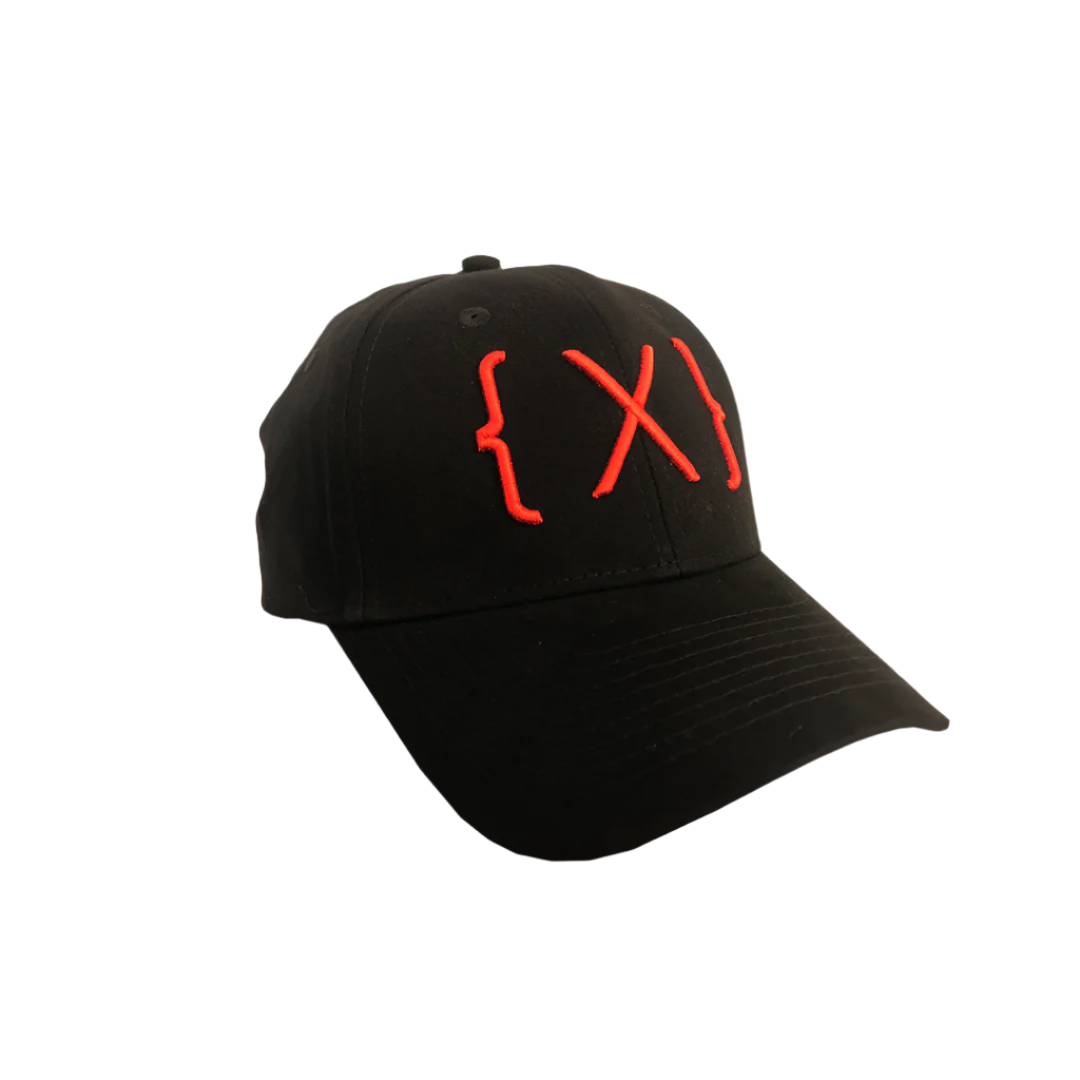 Baseball Hat - Embroidered Red {X}