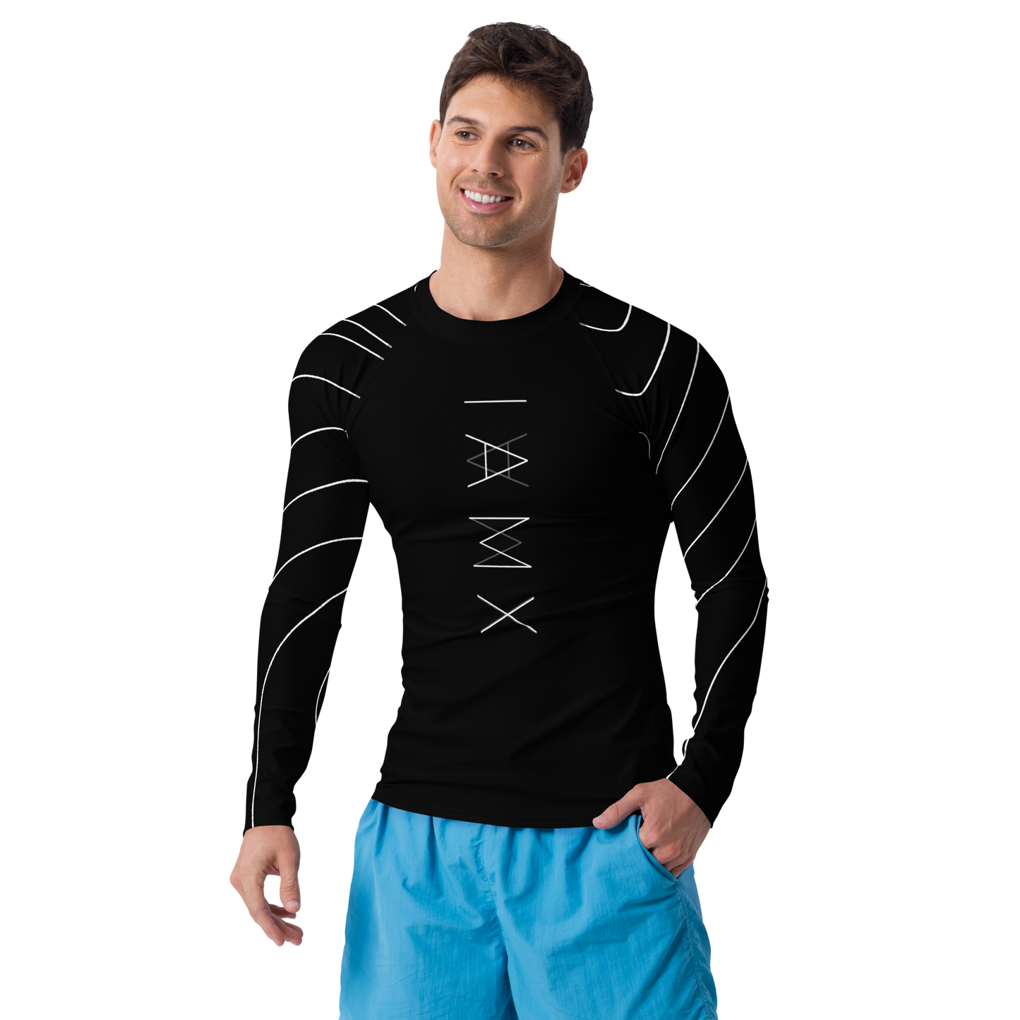Men's Rash Guard - Mirror Logo