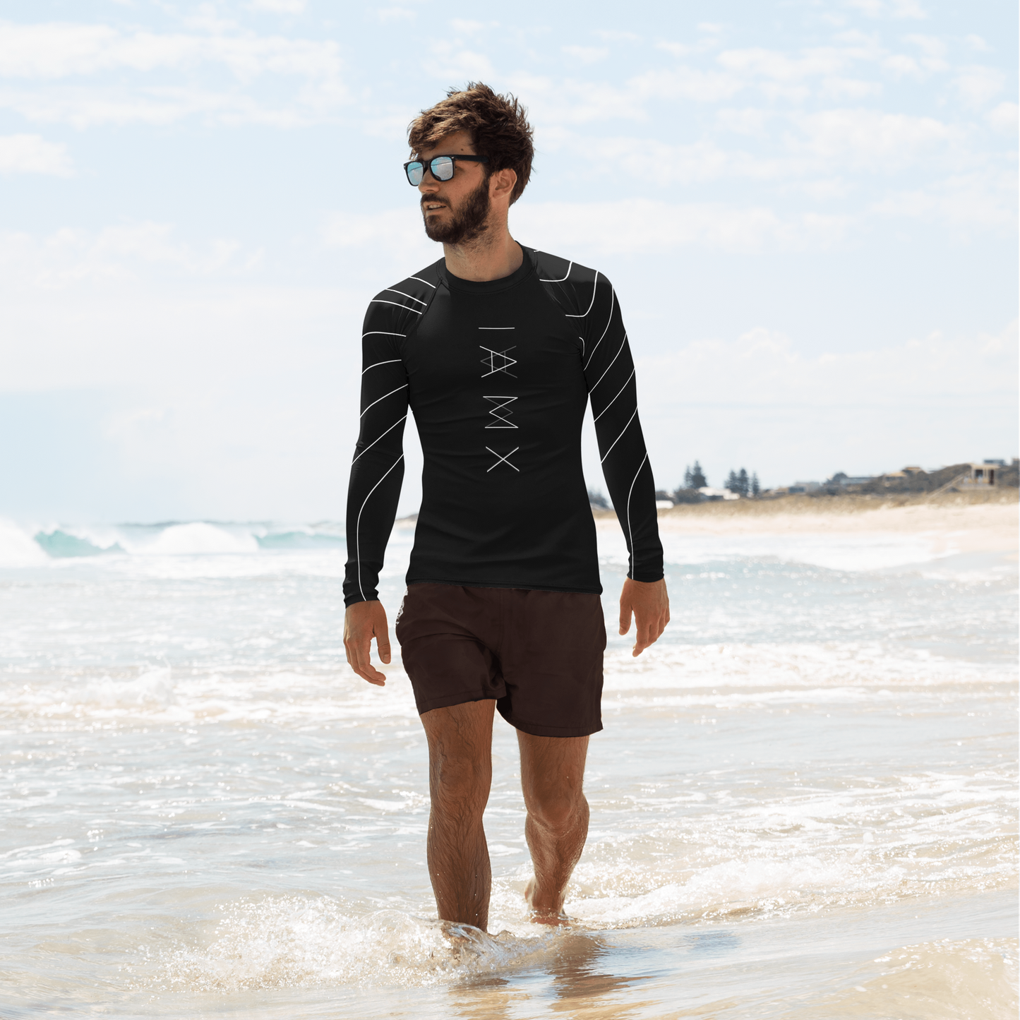 Men's Rash Guard - Mirror Logo