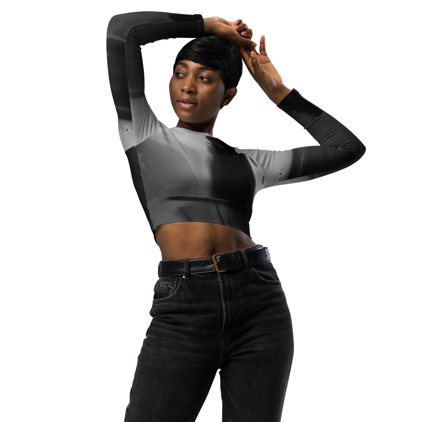 Long-sleeve Crop Top - Machinate