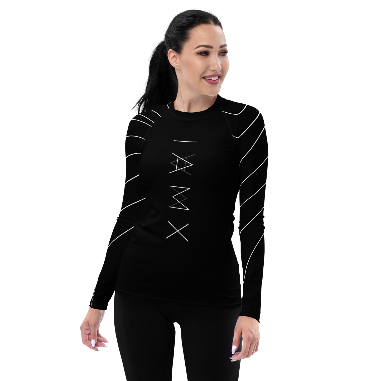 Women's Rash Guard - Mirror Logo