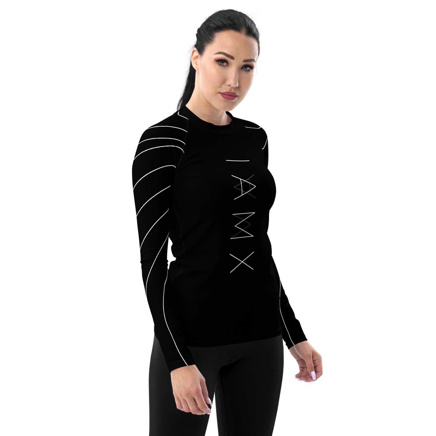 Women's Rash Guard - Mirror Logo