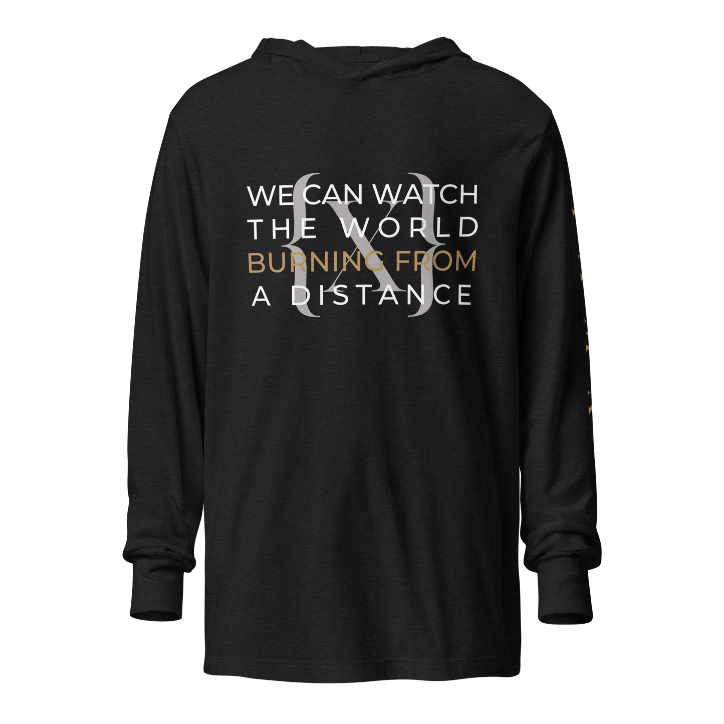 Hooded Long-Sleeve Tee - Burning From A Distance