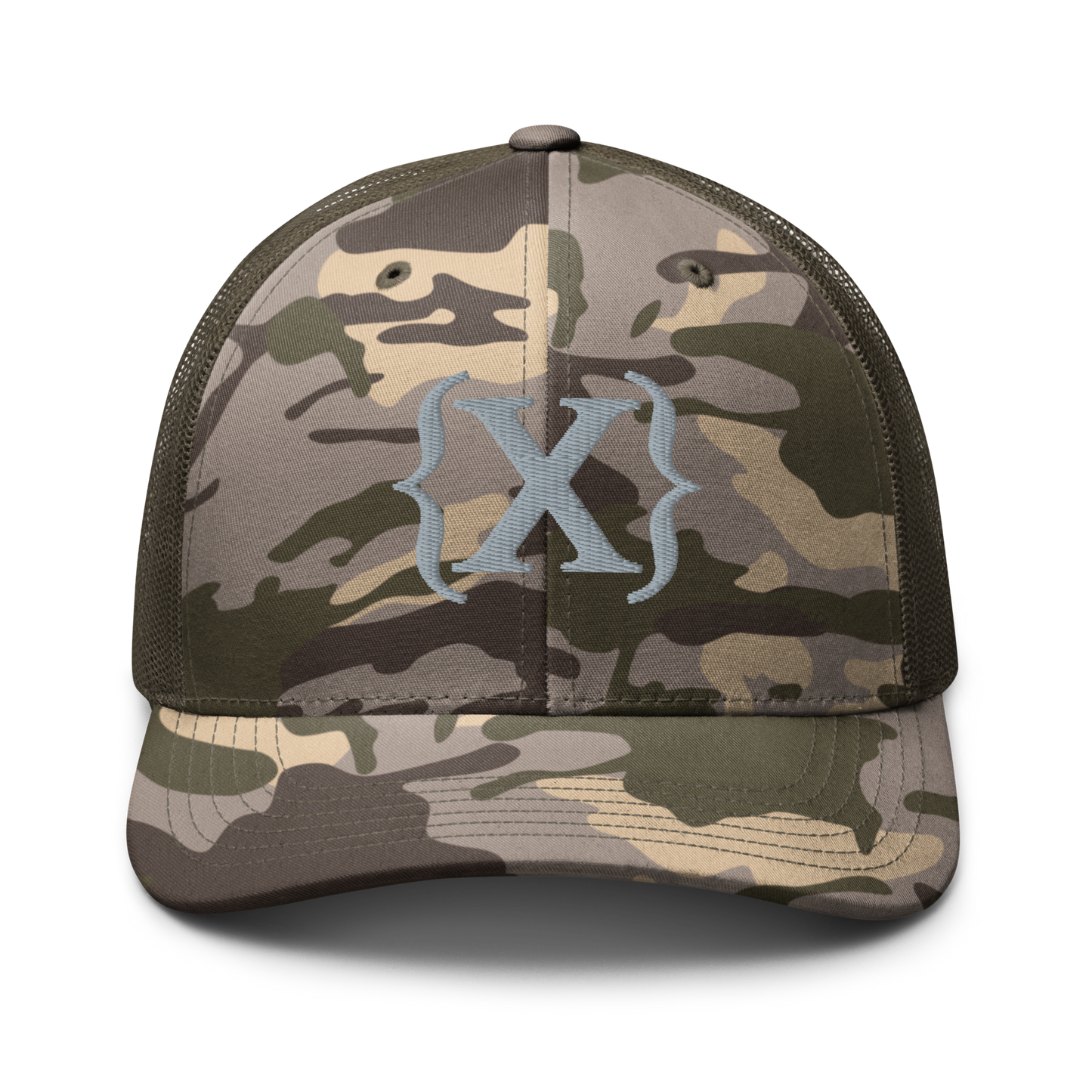 Trucker Hat - Camouflage {X} emroidered