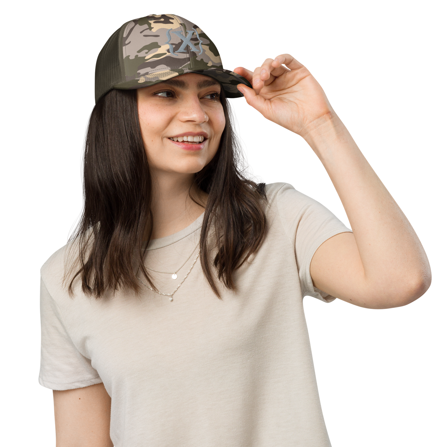 Trucker Hat - Camouflage {X} emroidered