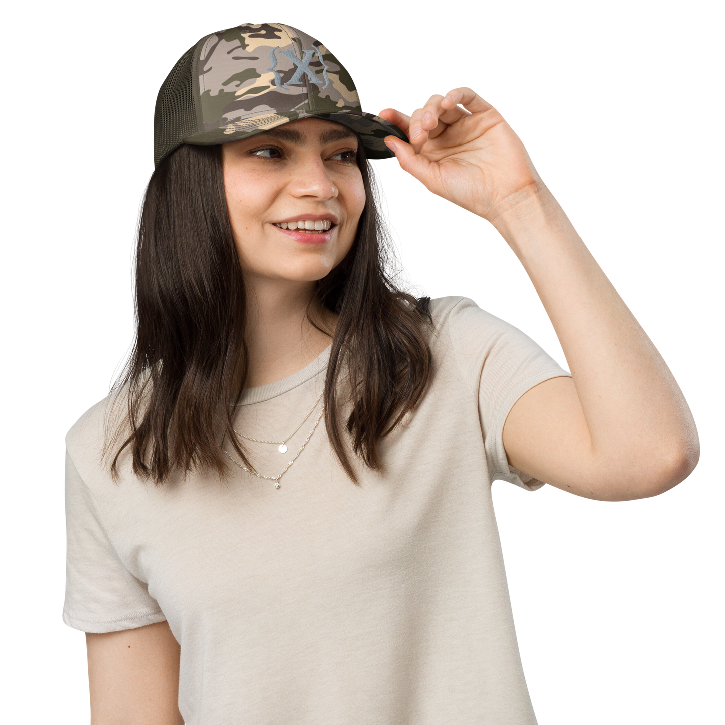 Trucker Hat - Camouflage {X} Embroidered