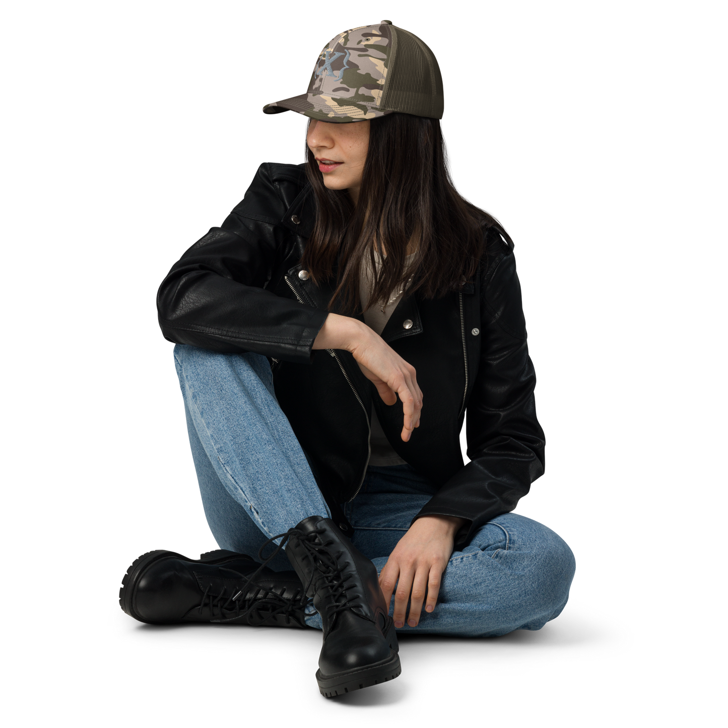 Trucker Hat - Camouflage {X} emroidered