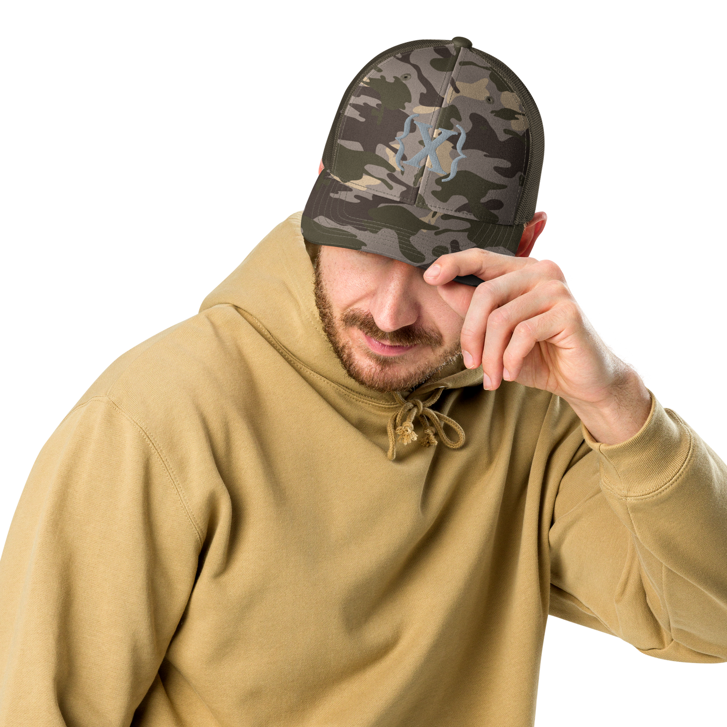 Trucker Hat - Camouflage {X} emroidered