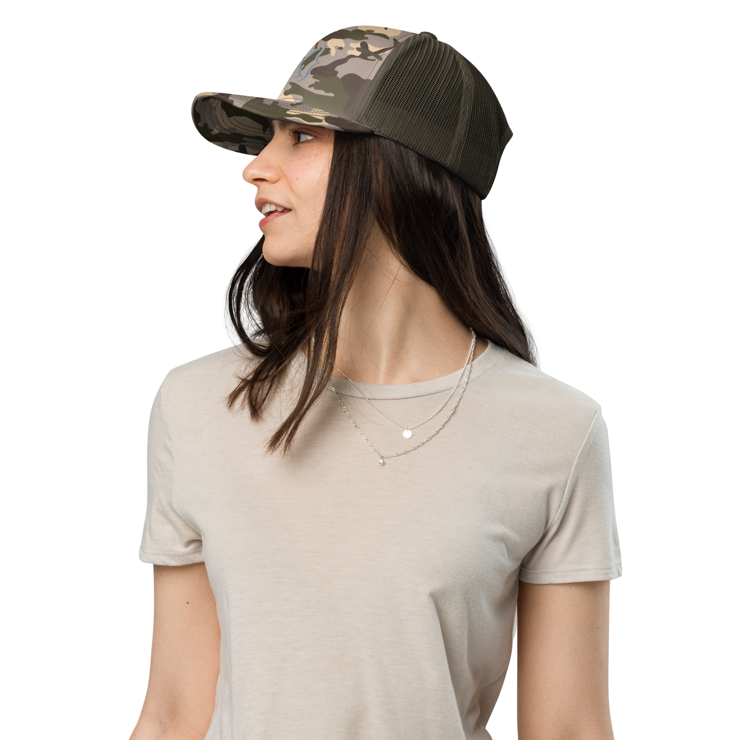 Trucker Hat - Camouflage {X} emroidered