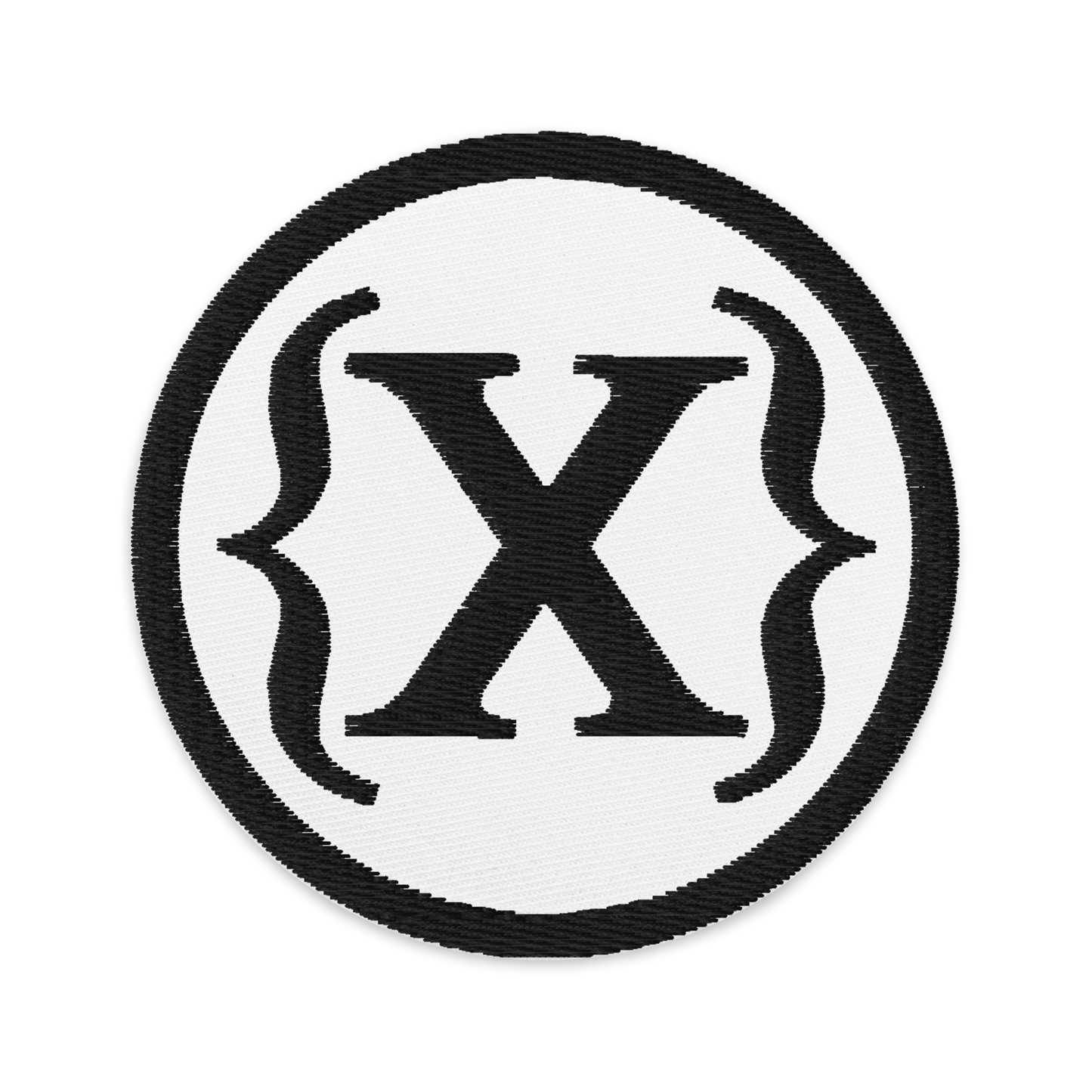 Embroidered Patch - {X} - Round