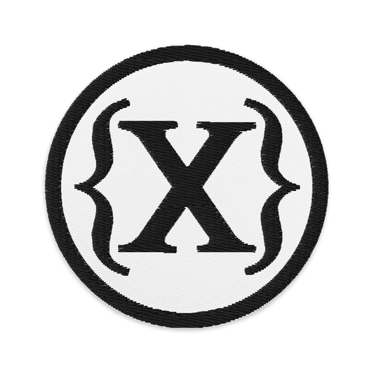 Embroidered Patch - {X} - Round