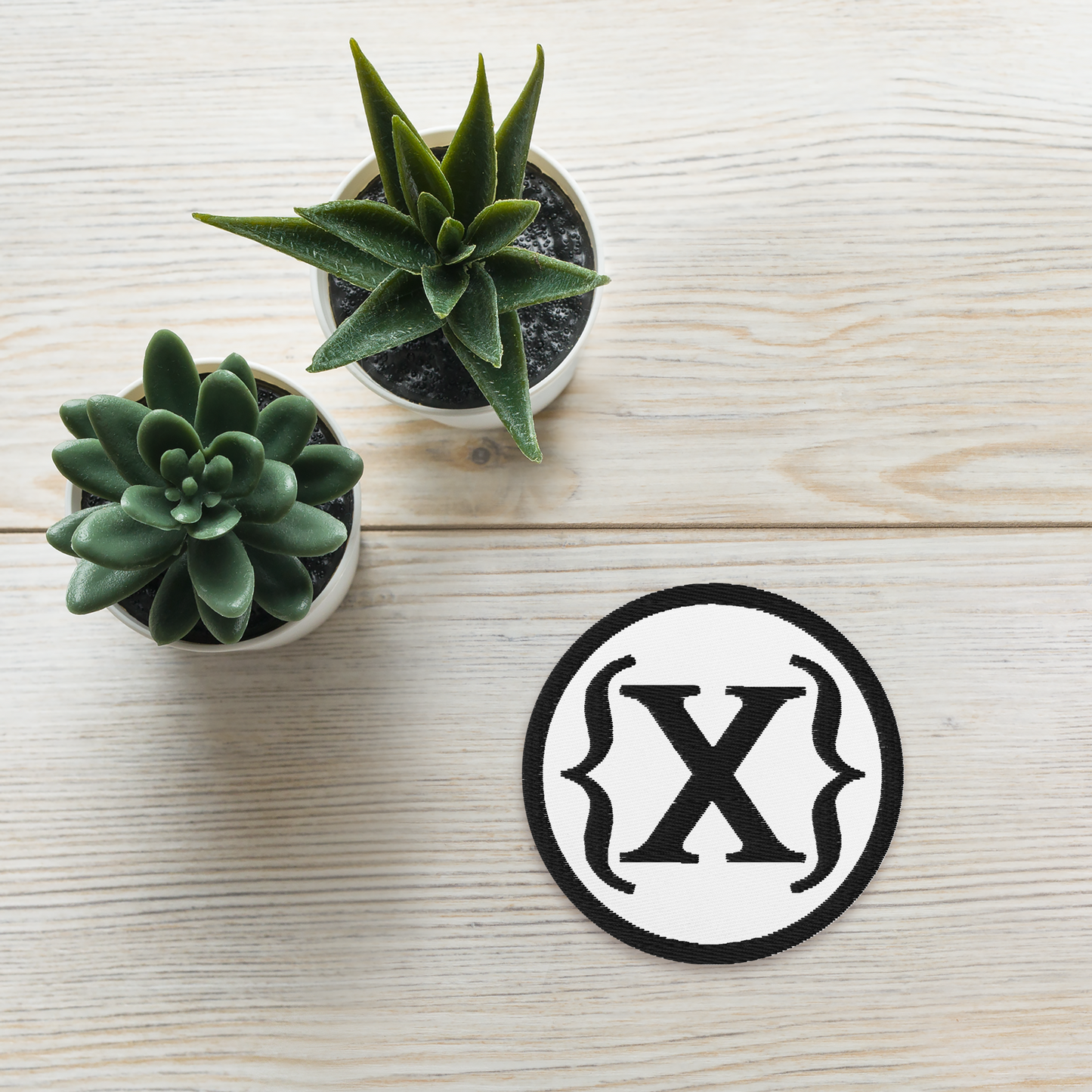 Embroidered Patch - {X} - Round