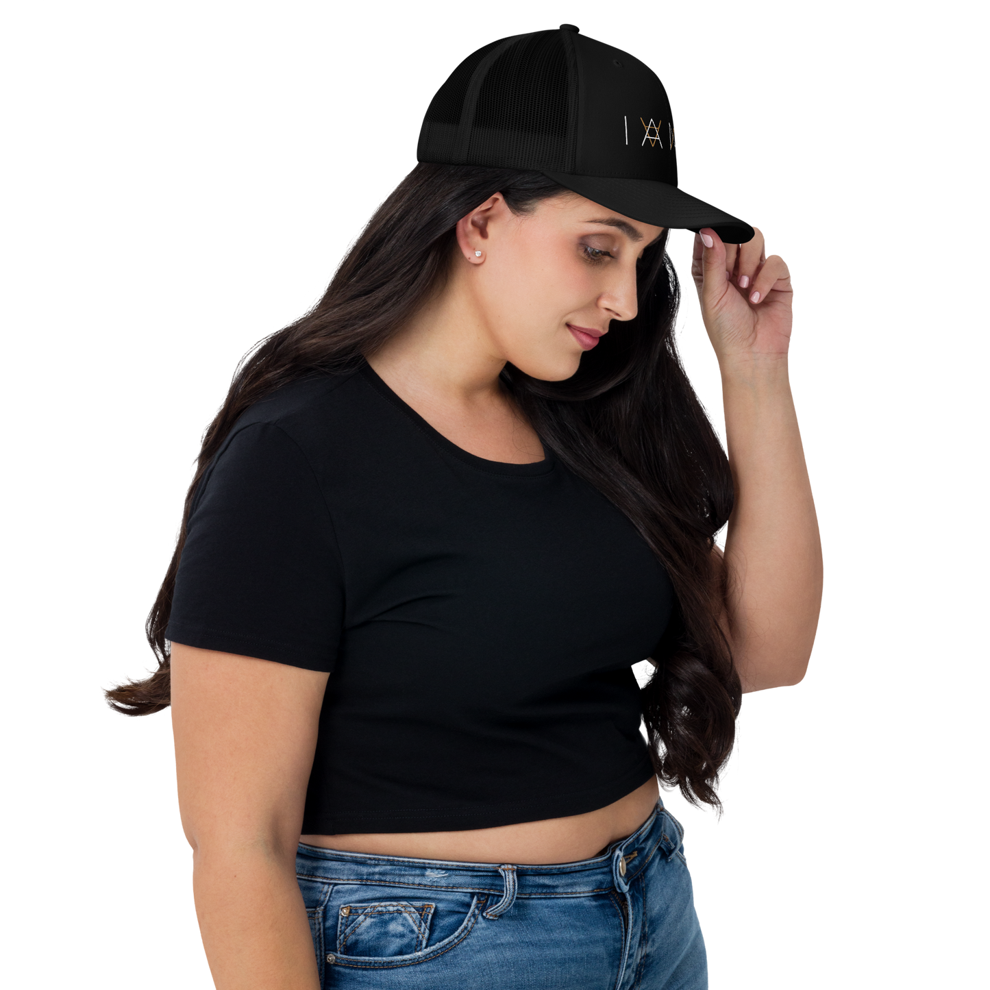 Trucker Hat - Mirror Logo - Black