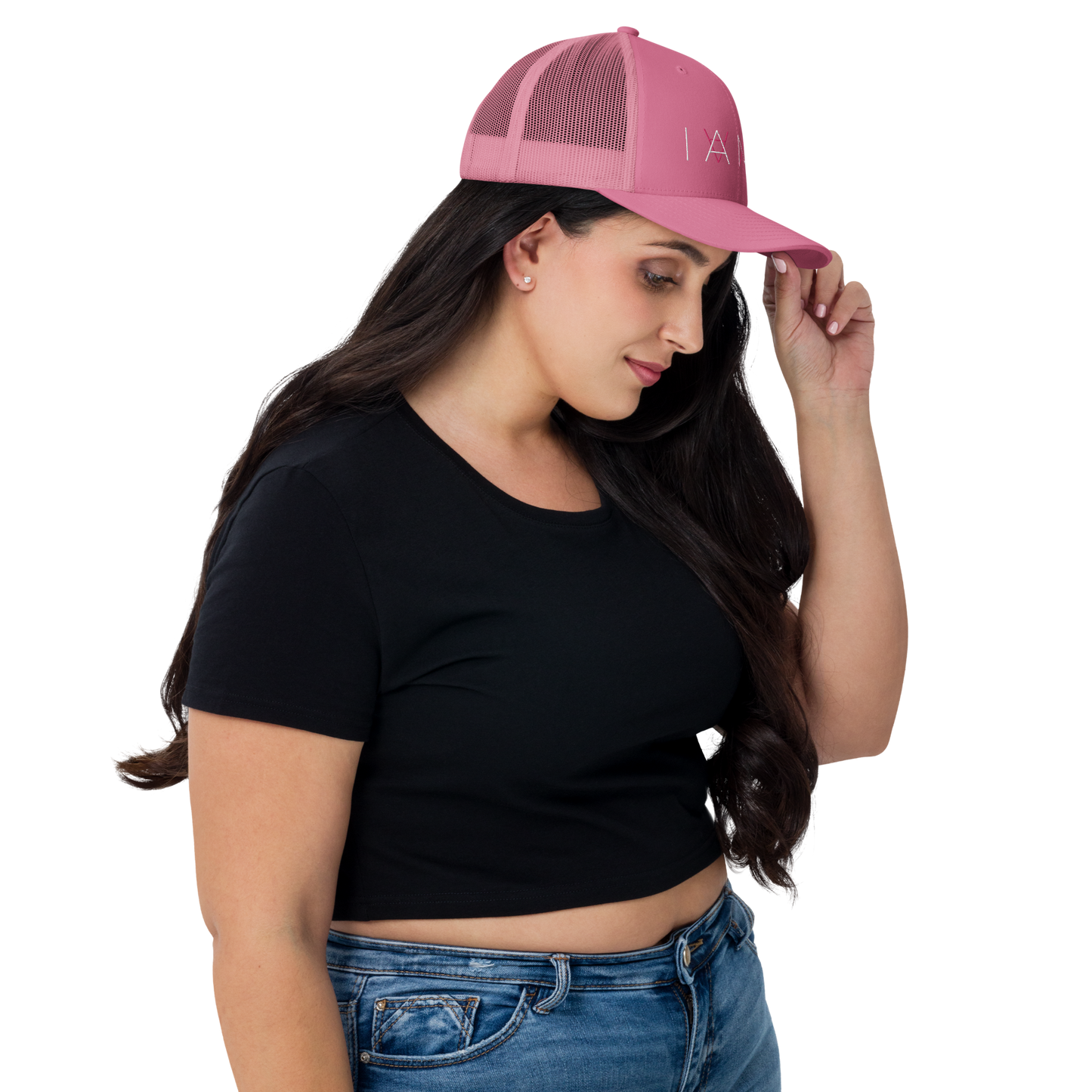 Trucker Hat - Mirror Logo - Pink