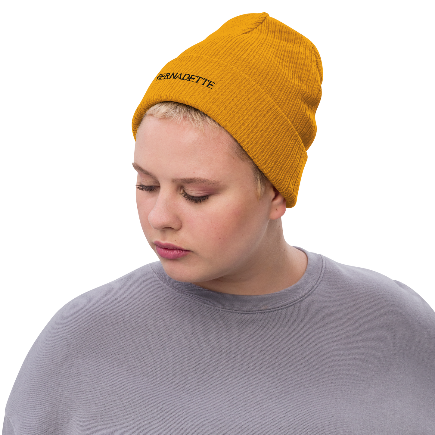 Rib-Knit Beanie - Bernadette