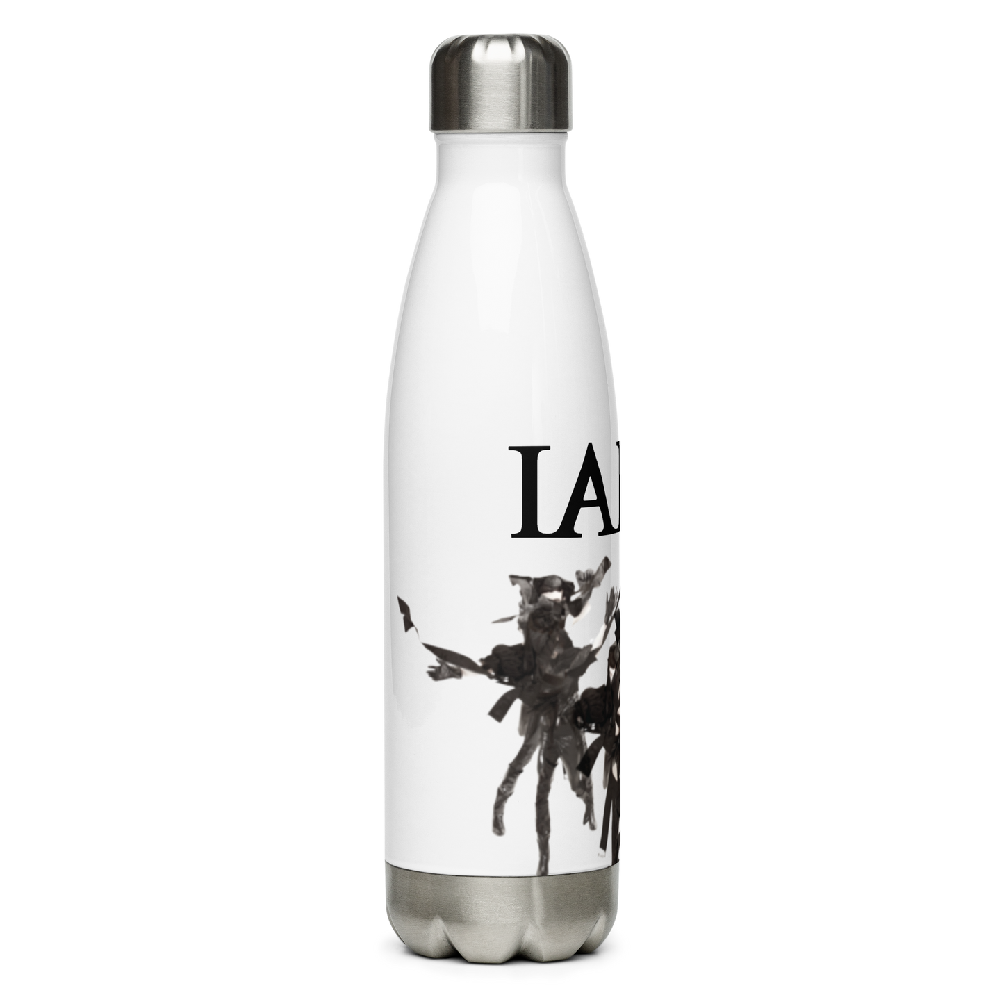 Insulated Stainless Steel Bottle - Volatile Times - White