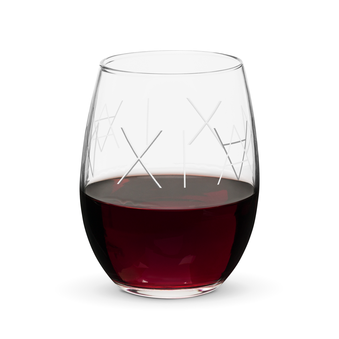 Stemless Wine Glass - Mirror Logo