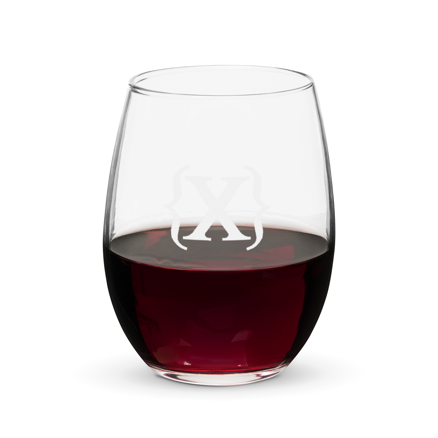 Stemless Wine Glass - {X} Logo