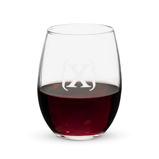 Stemless Wine Glass - {X} Logo