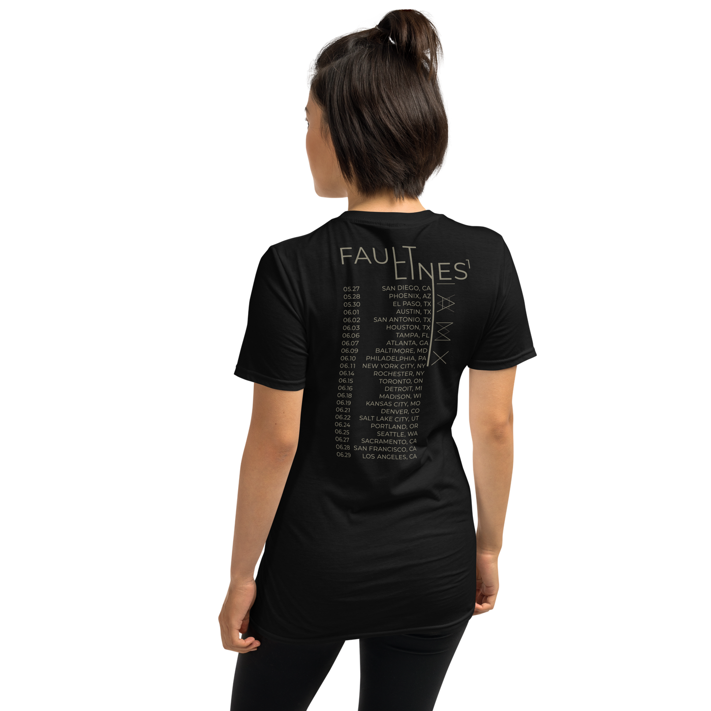 T-Shirt Unisex - Fault Lines¹ North America Tour Shirt