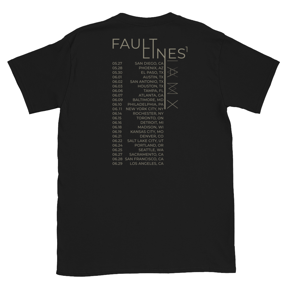 T-Shirt Unisex - Fault Lines¹ North America Tour Shirt