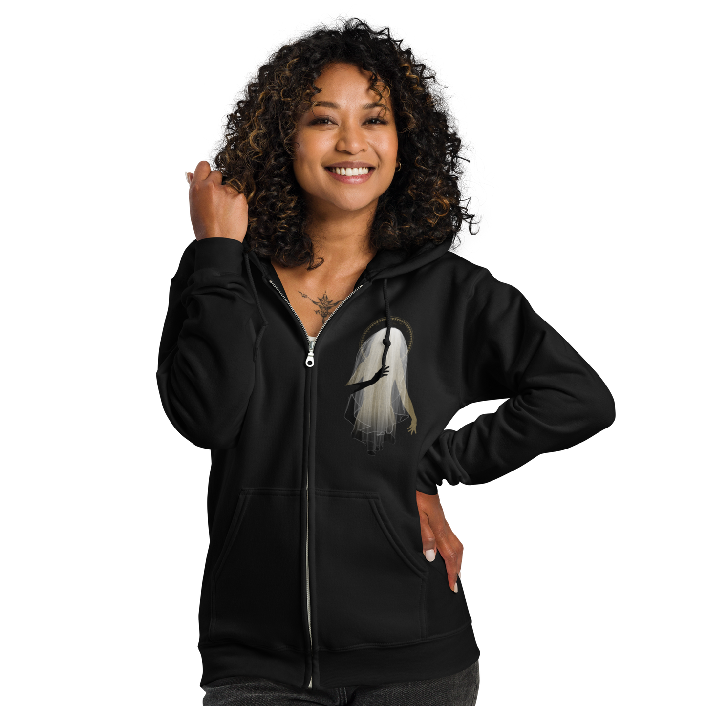 Zip Hoodie Heavy Blend Unisex - Ghost