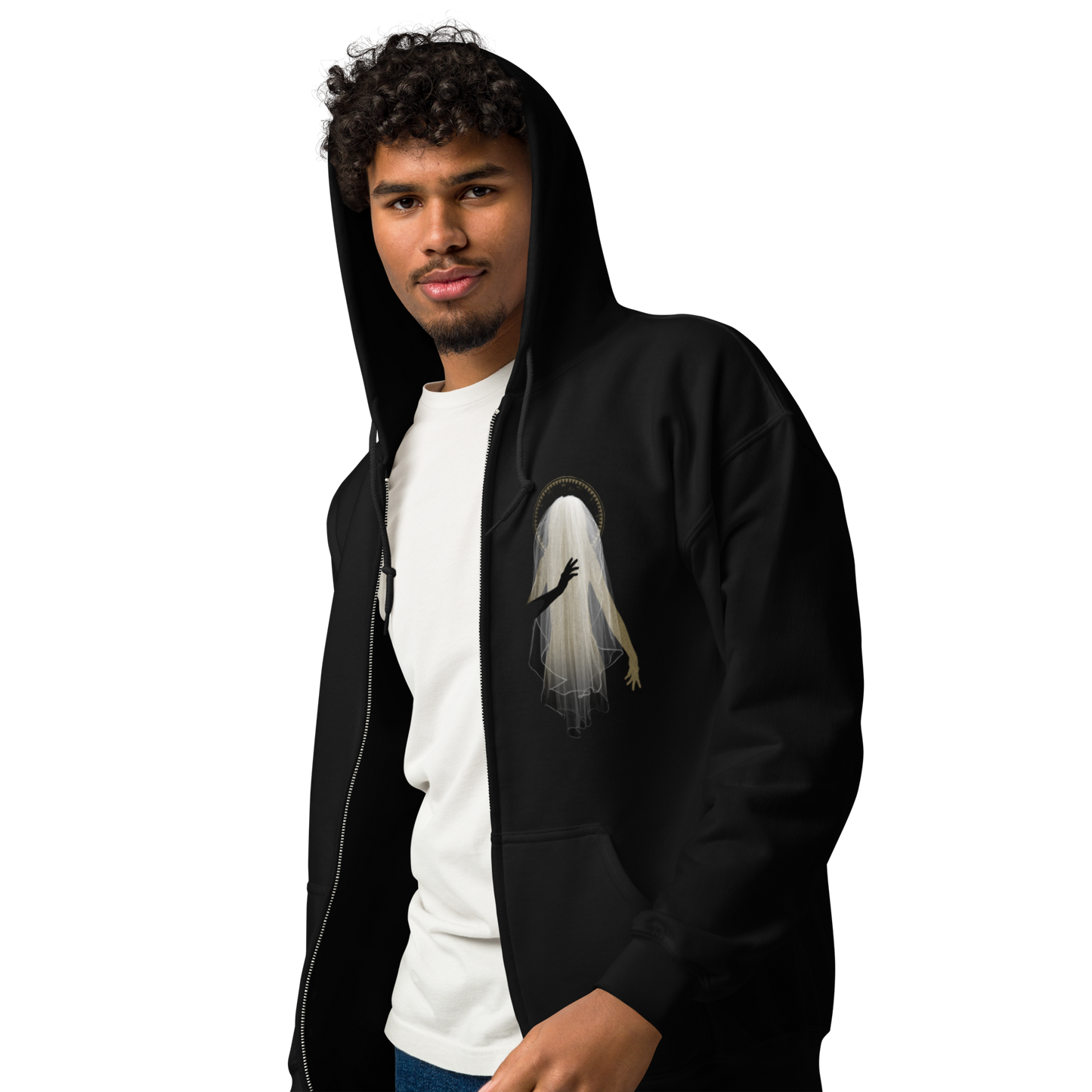 Zip Hoodie Heavy Blend Unisex - Ghost
