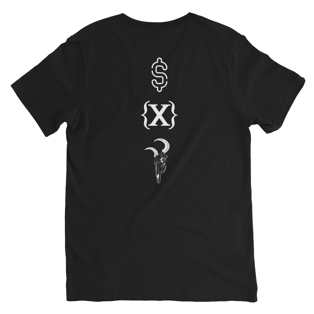 V-Neck T-Shirt Unisex - BUY F{X}K DIE