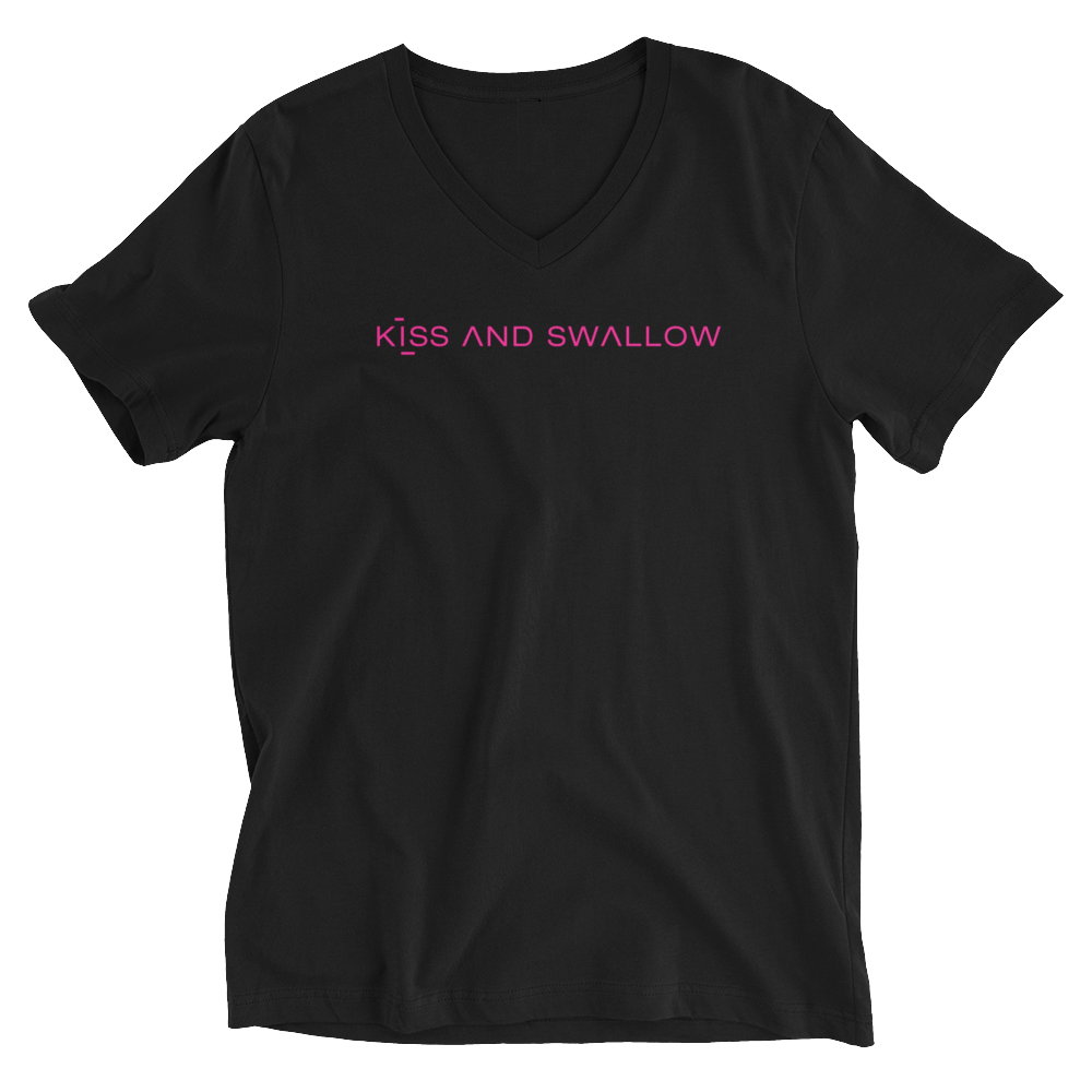 V-Neck T-Shirt Unisex - Kiss + Swallow