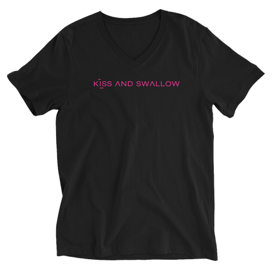 V-Neck T-Shirt Unisex - Kiss + Swallow