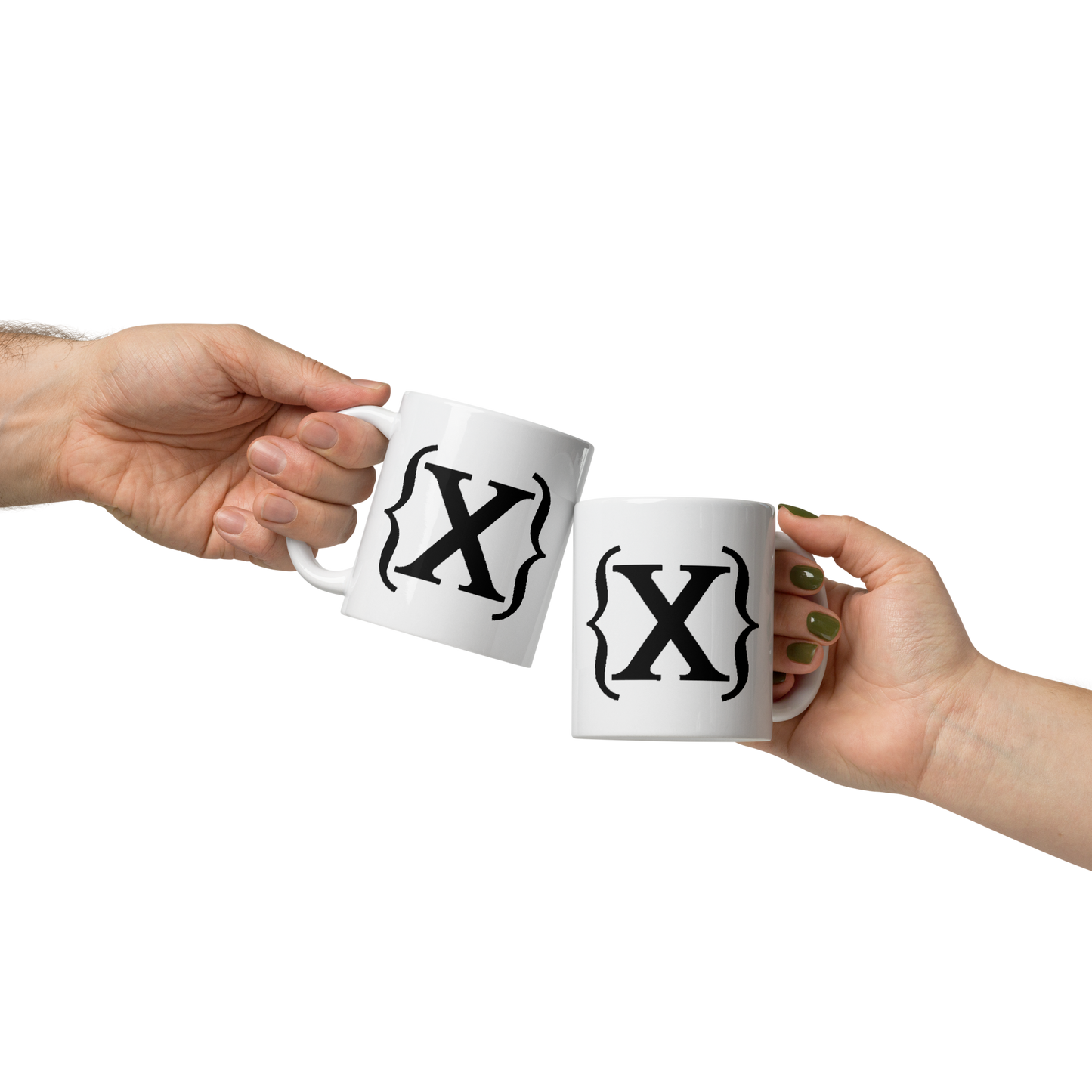 White Glossy Mug - {X} Logo
