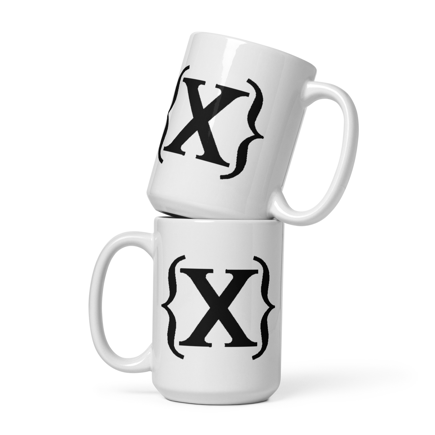 White Glossy Mug - {X} Logo