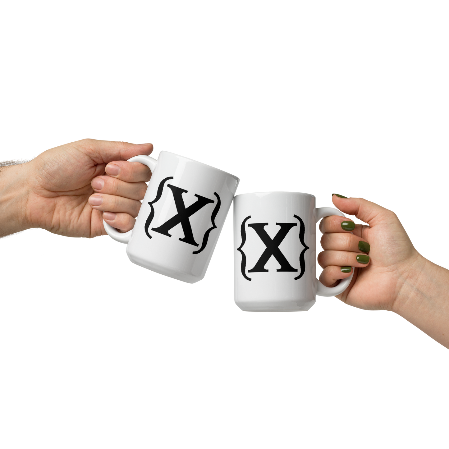 White Glossy Mug - {X} Logo