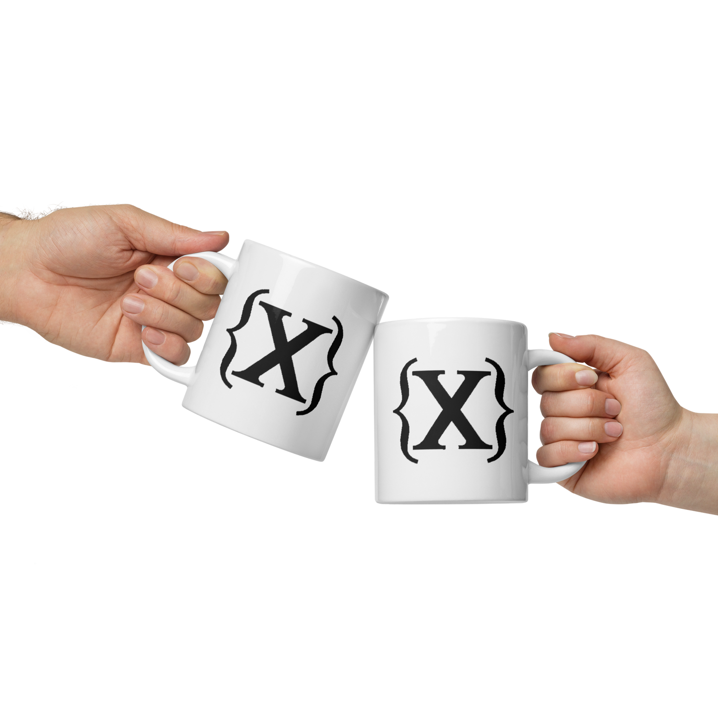 White Glossy Mug - {X} Logo