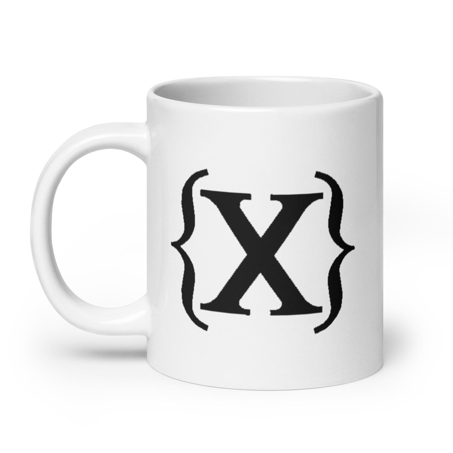 White Glossy Mug - {X} Logo