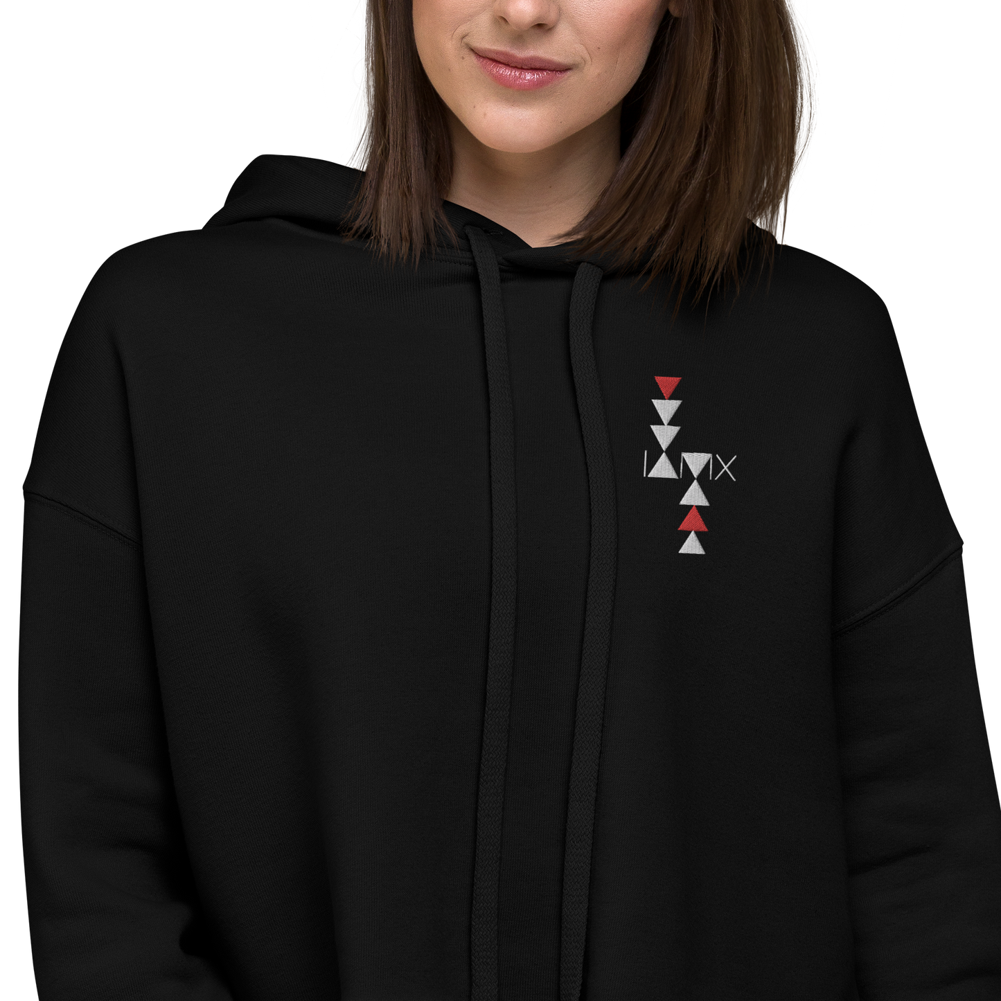 Cropped Hoodie - Kingdom Of Welcome Addiction Embroidered Logo