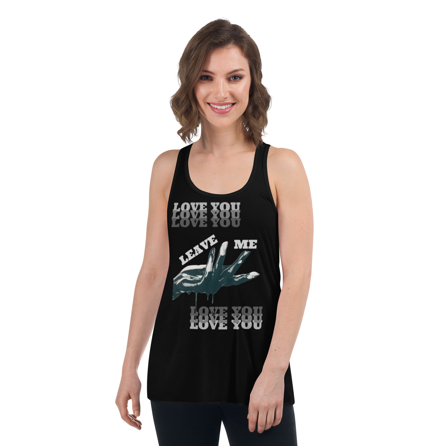 Flowy Racerback Tank - Love You Leave Me