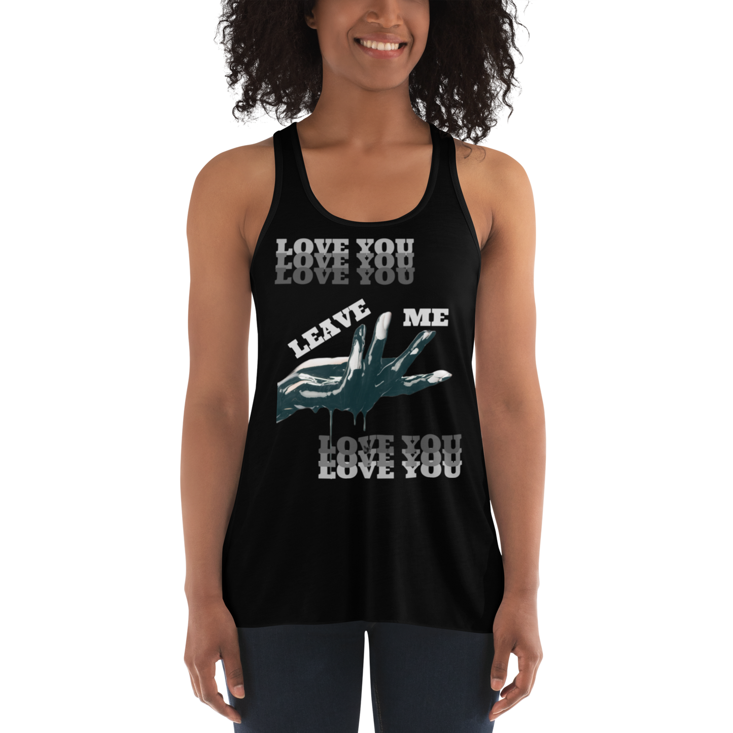 Flowy Racerback Tank - Love You Leave Me
