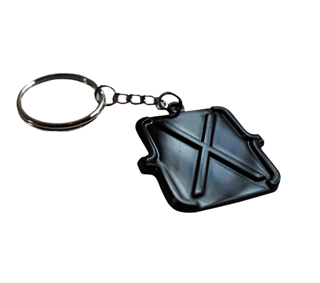 Black {X} Keyring