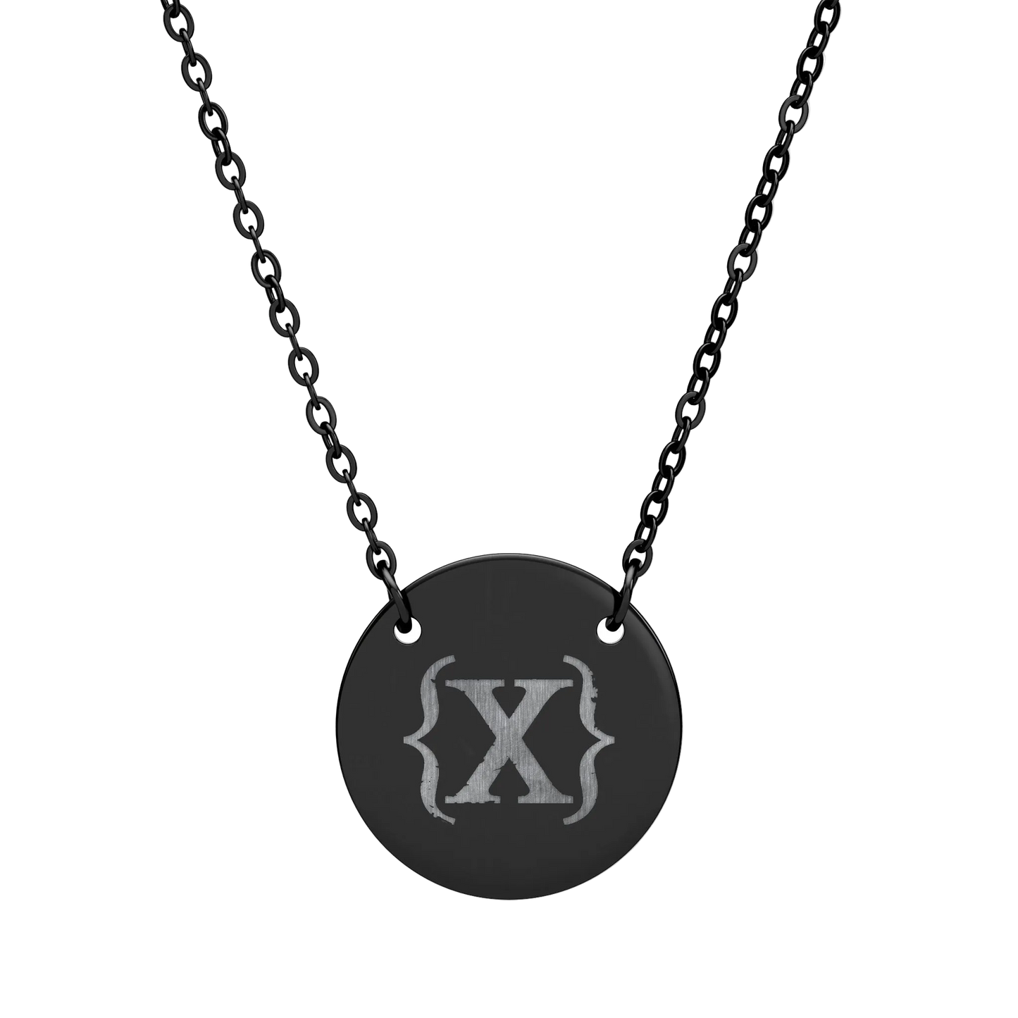 Engraved {X} Necklace