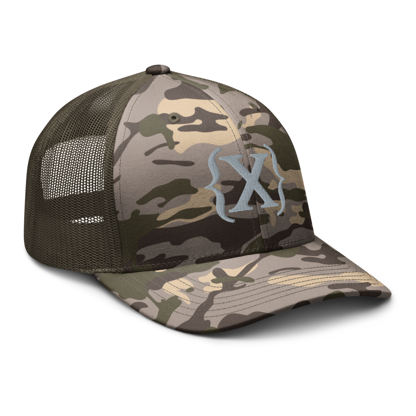 Trucker Hat - Camouflage {X} emroidered