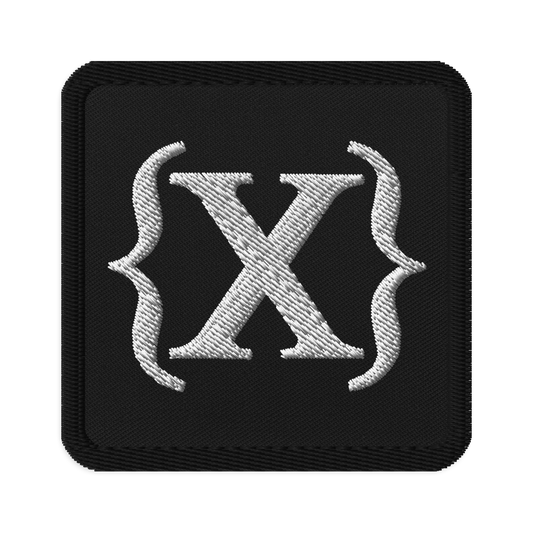 Patch - {X} Embroidered Square