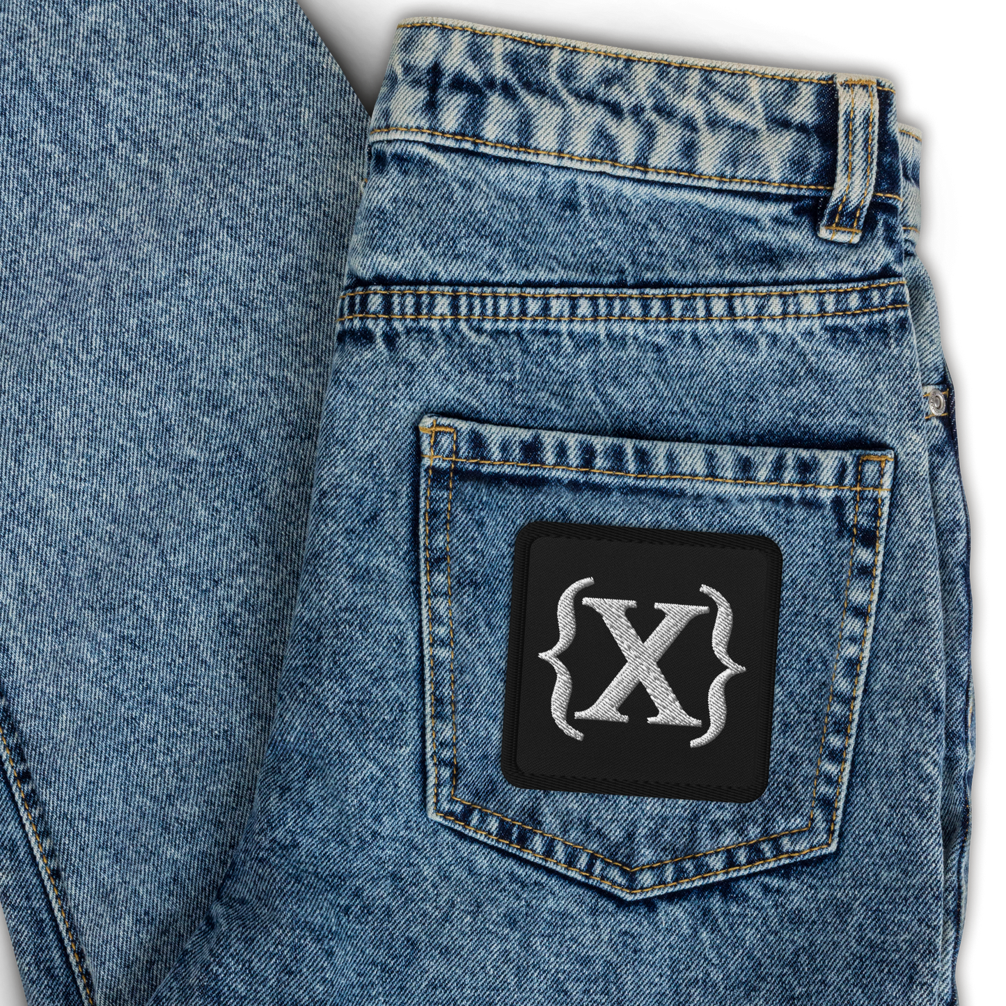 Patch - {X} Embroidered Square