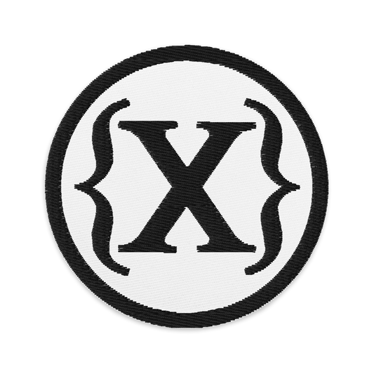 Patch - {X} Embroidered Round