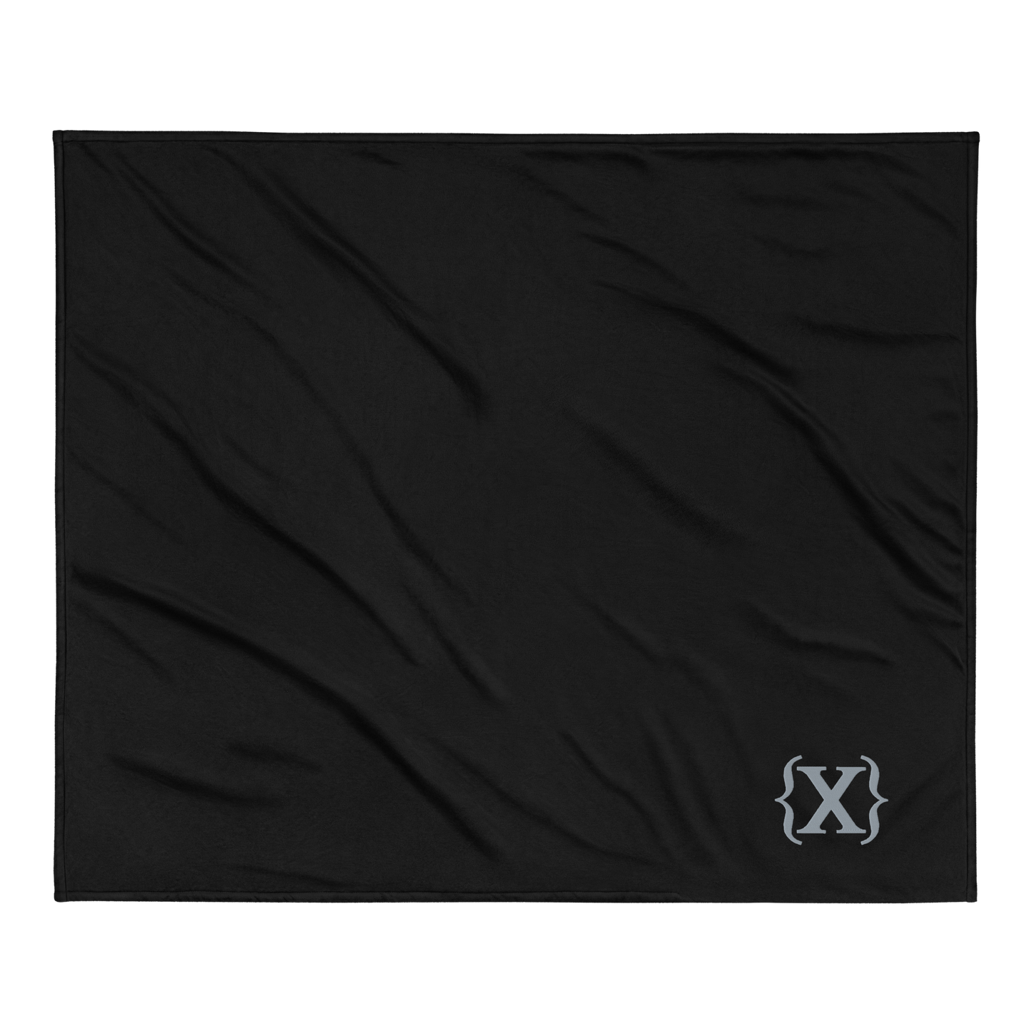 Premium Faux Sherpa Blanket - Embroidered {X}