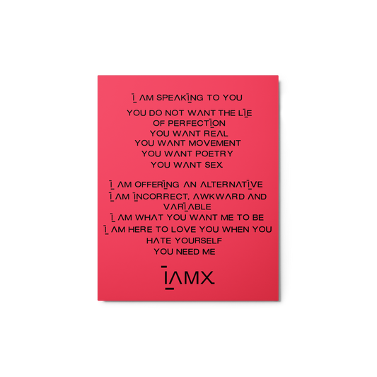 Metal Print - IAMX Manifesto