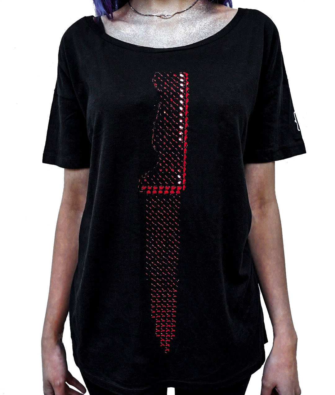 T-shirt Slim Fit - Red Knife