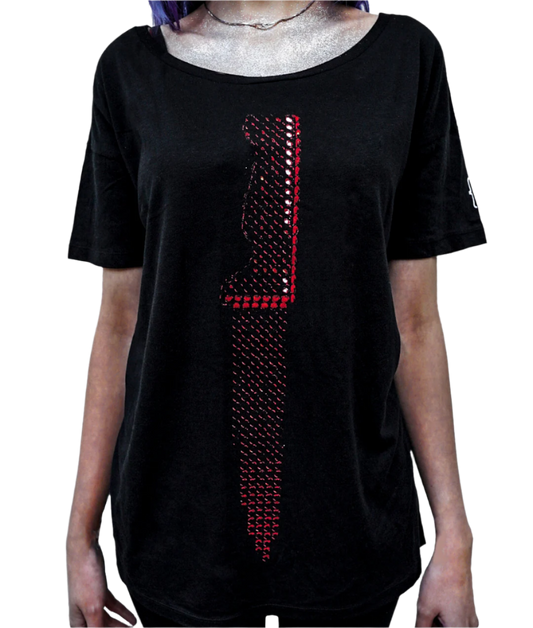 T-shirt Slim Fit - Red Knife