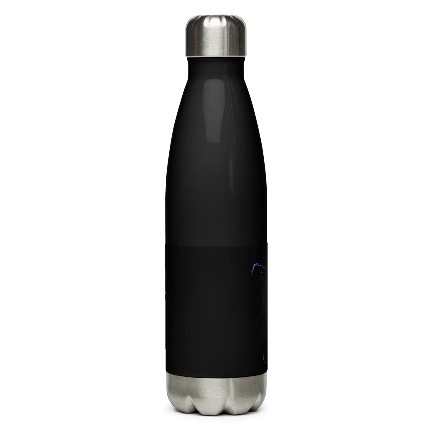 Insulated Stainless Steel Bottle - Volatile Times - Black