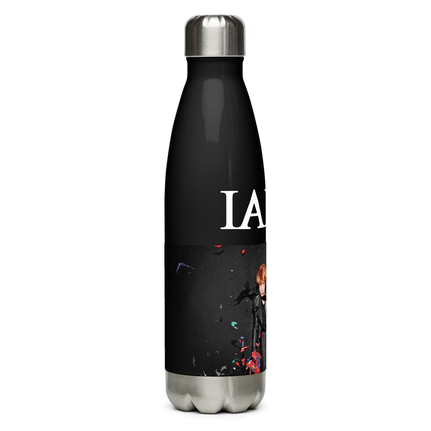 Insulated Stainless Steel Bottle - Volatile Times - Black